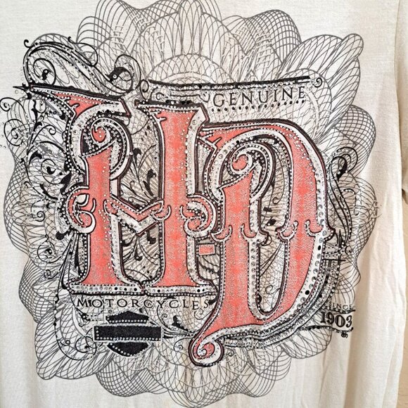 Harley-Davidson Tops - Harley-Davidson Women's M Short Sleeve Rhinestones T-Shirt